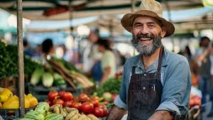 Le charmant marché local de Laborel