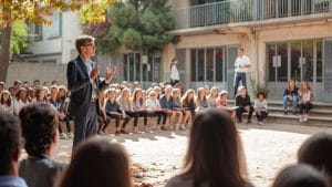 Visite du nouveau recteur de l'académie Aix-Marseille à la cité scolaire Paul-Arène de Sisteron