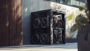 Des soluciones de estacionamiento para bicicletas en el centro de la ciudad