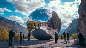 Sisteron : La célèbre sphère sisteronnaise s'agrandit !